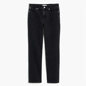 Madewell Tomboy Straight Black Lunar Wash Jeans Size 26
